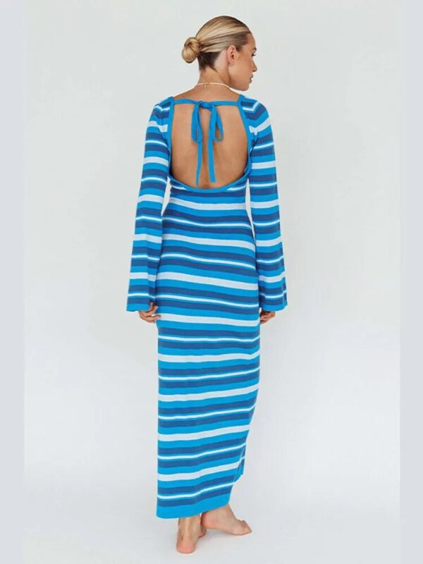 Fashion Long Sleeve Maxi Dresses Lady - Image 4