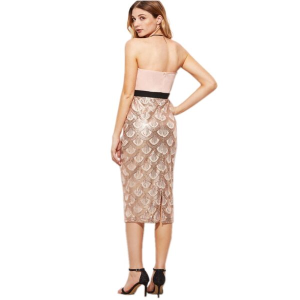 Fashion Sexy Prom Sequin Bustier Bodycon Girls Party Women Dresses - Image 5