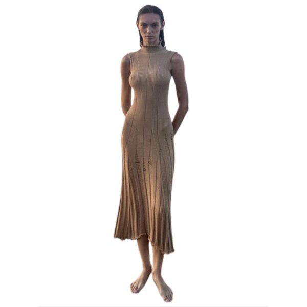 Knit Slim Maxi Dress - Image 6