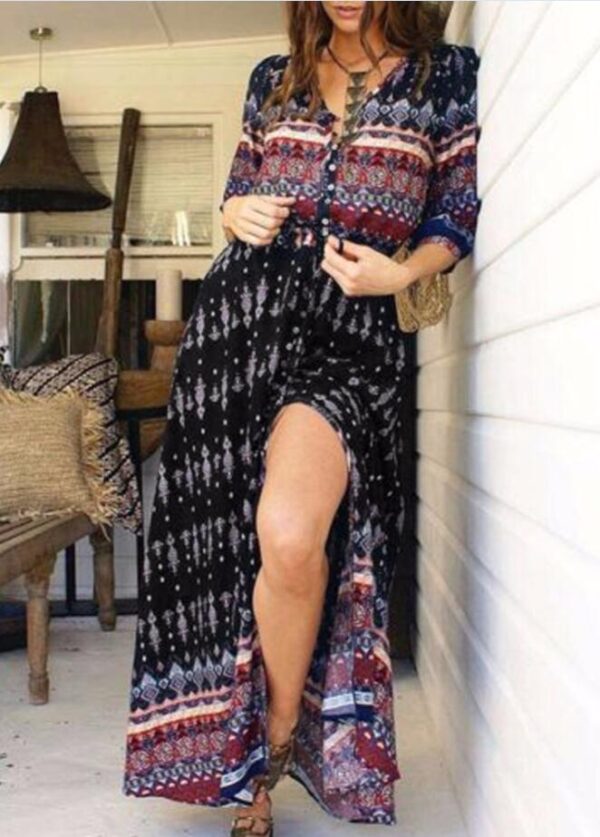 Women Long Maxi Dresses Bohemia Dress - Image 7