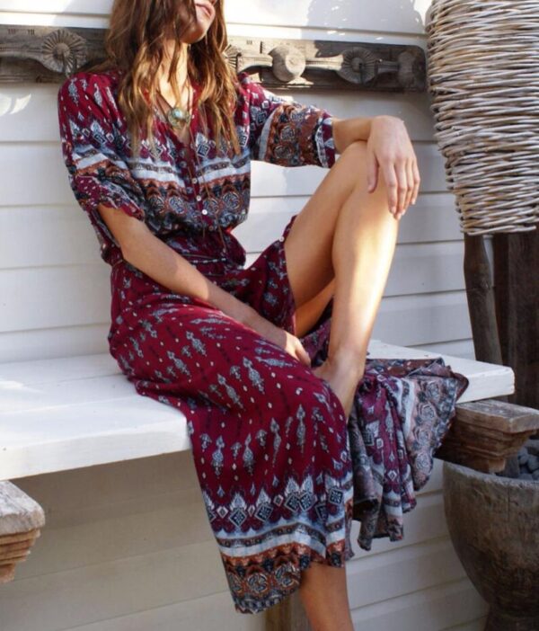 Women Long Maxi Dresses Bohemia Dress - Image 9