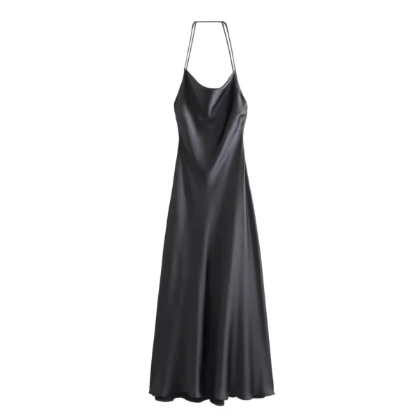 Slip Long Dresses for Women Sexy Backless Female Dress Party Maxi Dresses Woman Thin Straps Autumn Dress - Image 6