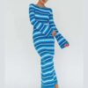 Fashion Long Sleeve Maxi Dresses Lady - Image 7