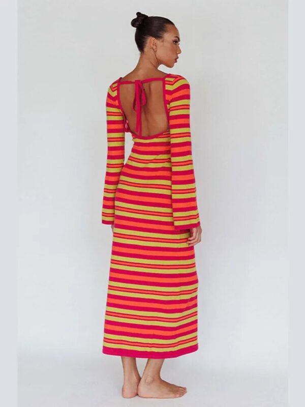 Fashion Long Sleeve Maxi Dresses Lady - Image 2