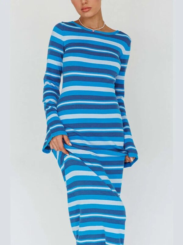 Fashion Long Sleeve Maxi Dresses Lady