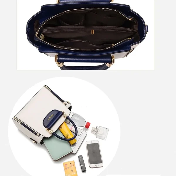 Women's bag 2025 new fashion women's bags hit color hand-held  bag Europeand the United States all-match shoulder messenger bag - Image 6