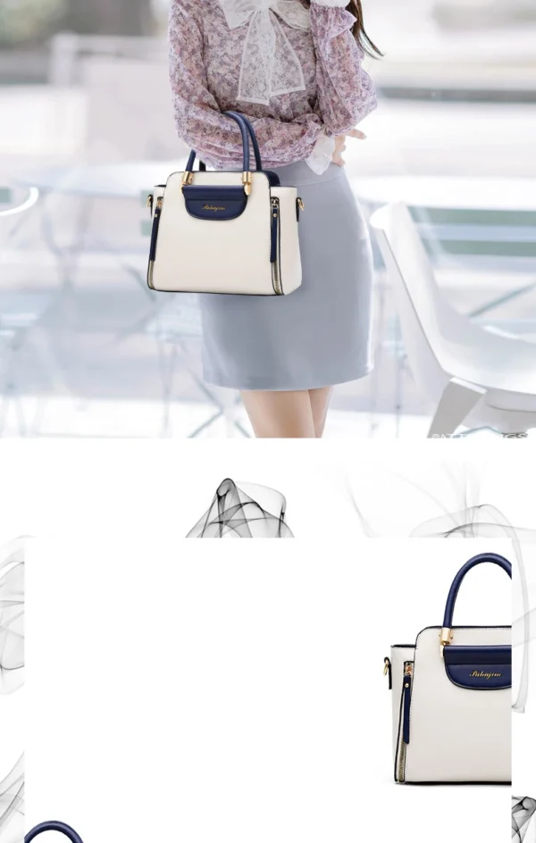 Women's bag 2025 new fashion women's bags hit color hand-held  bag Europeand the United States all-match shoulder messenger bag - Image 14