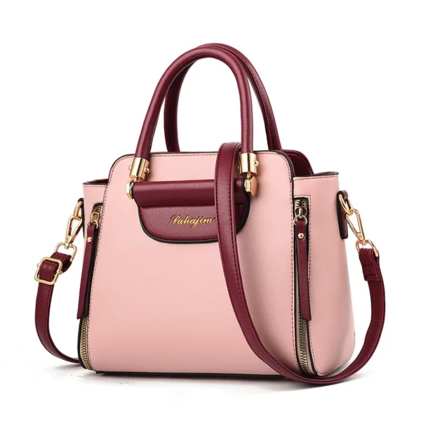 Women's bag 2025 new fashion women's bags hit color hand-held  bag Europeand the United States all-match shoulder messenger bag - Image 11