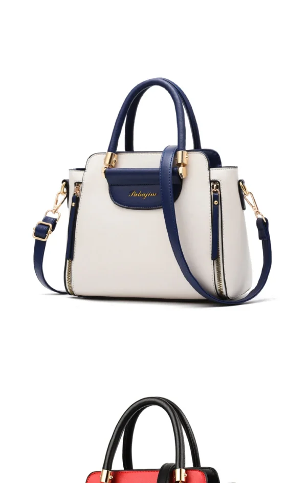 Women's bag 2025 new fashion women's bags hit color hand-held  bag Europeand the United States all-match shoulder messenger bag - Image 24