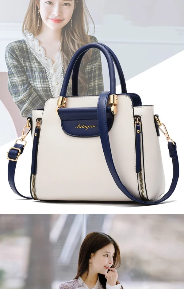 Women's bag 2025 new fashion women's bags hit color hand-held  bag Europeand the United States all-match shoulder messenger bag - Image 13