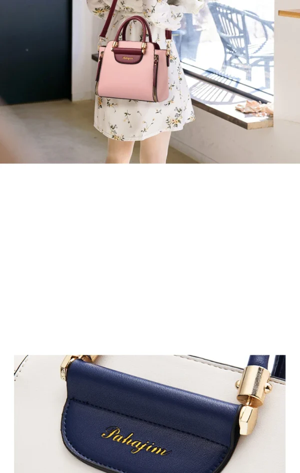 Women's bag 2025 new fashion women's bags hit color hand-held  bag Europeand the United States all-match shoulder messenger bag - Image 19