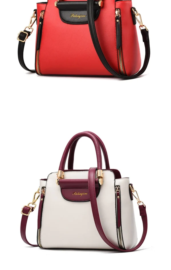 Women's bag 2025 new fashion women's bags hit color hand-held  bag Europeand the United States all-match shoulder messenger bag - Image 25