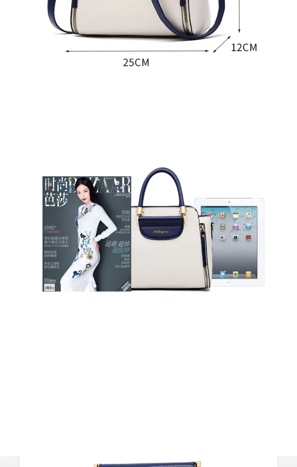 Women's bag 2025 new fashion women's bags hit color hand-held  bag Europeand the United States all-match shoulder messenger bag - Image 22