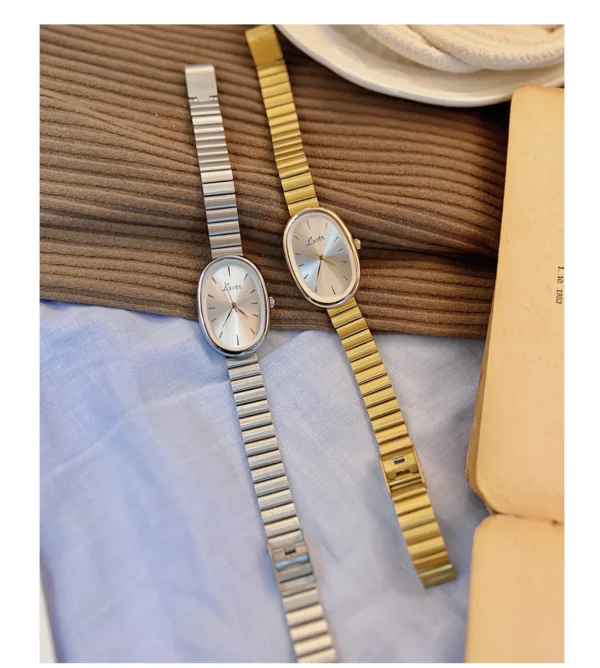 1pc New Fashionable Women's Watch With Gold Bracelet, Vintage & Luxury Ins Style, Elegant & Versatile Quartz Watch ladies watch - Image 7