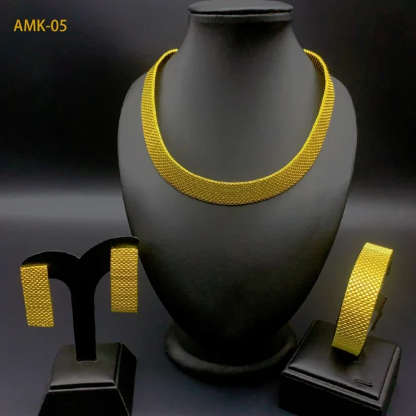 Brazilian Necklace Earrings Jewelry Set For Women Gold Plated Dubai Indian African Dubai Bridal Wedding Party Gift Jewellery - Image 7
