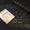 92Pcs Women's Fashion Jewelry Set Contain Hoop Earrings、Stud Earrings、Bracelet、Necklace and Ring，Versatile Daily Jewelry - Image 3
