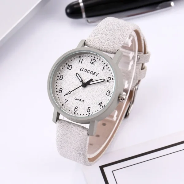 Women Watches Simple Casual Arabic Numbers Leather Analog Quartz Watches for Woman Fashion Ladies Clock Gift montres femmes - Image 11