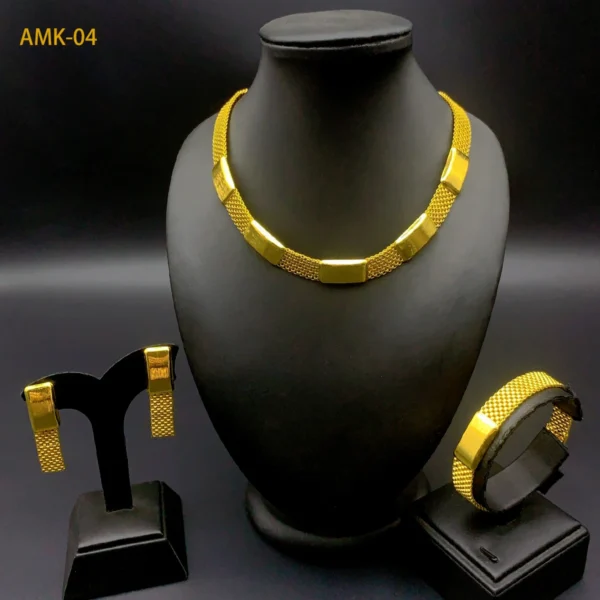 Brazilian Necklace Earrings Jewelry Set For Women Gold Plated Dubai Indian African Dubai Bridal Wedding Party Gift Jewellery - Image 8