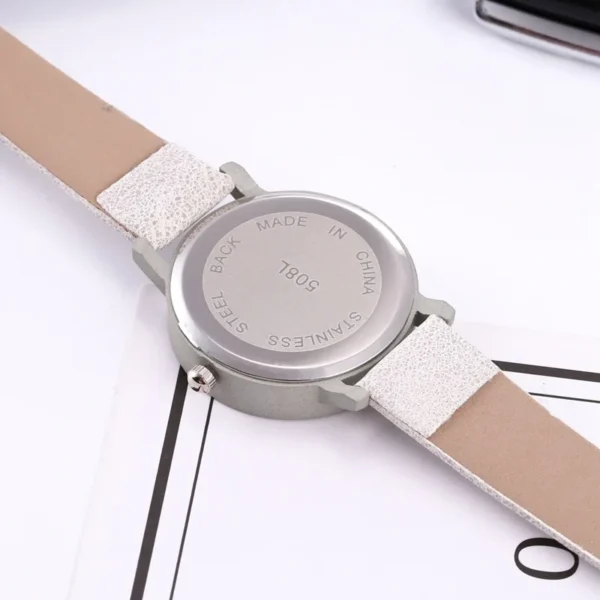 Women Watches Simple Casual Arabic Numbers Leather Analog Quartz Watches for Woman Fashion Ladies Clock Gift montres femmes - Image 5