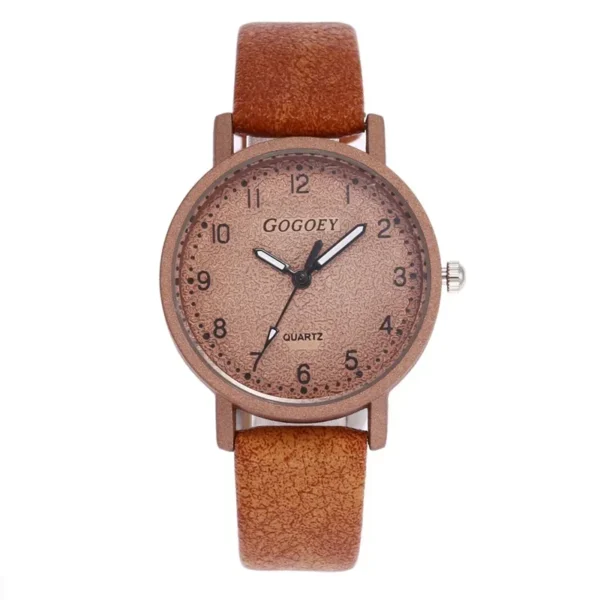 Women Watches Simple Casual Arabic Numbers Leather Analog Quartz Watches for Woman Fashion Ladies Clock Gift montres femmes - Image 10