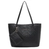 Women's Bag Fashion Large Capacity Tote Bag Wavy Grain Daily Commute Handbag two-piece