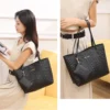 Women's Bag Fashion Large Capacity Tote Bag Wavy Grain Daily Commute Handbag two-piece - Image 4