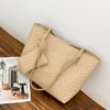 Women's Bag Fashion Large Capacity Tote Bag Wavy Grain Daily Commute Handbag two-piece - Image 10