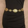 1 piece set of waist chain accessories for women's retro Bohemian ethnic style high-end silver metal chain belt with skirt belt - Image 3