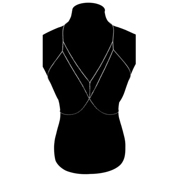 Women New Fashion Accessories Simple Chain Clothing Geometric Plain Chain Sexy Body Chain BD7045 - Image 3
