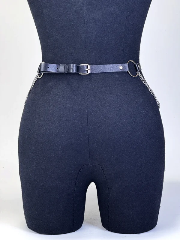 ﻿ Women Sexy Leather Harness Belt Waist Chain Harness Fashion Waistband Accessory Leisure Punk Gothic Clothing Jewelry Belt - Image 24