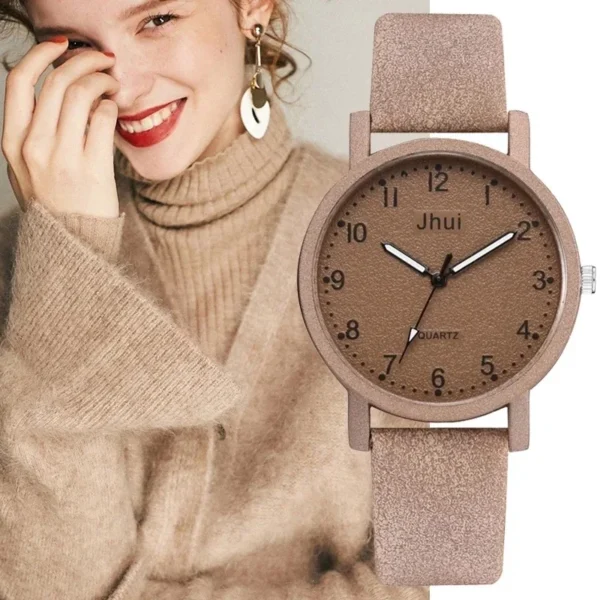 Women Watches Simple Casual Arabic Numbers Leather Analog Quartz Watches for Woman Fashion Ladies Clock Gift montres femmes - Image 13