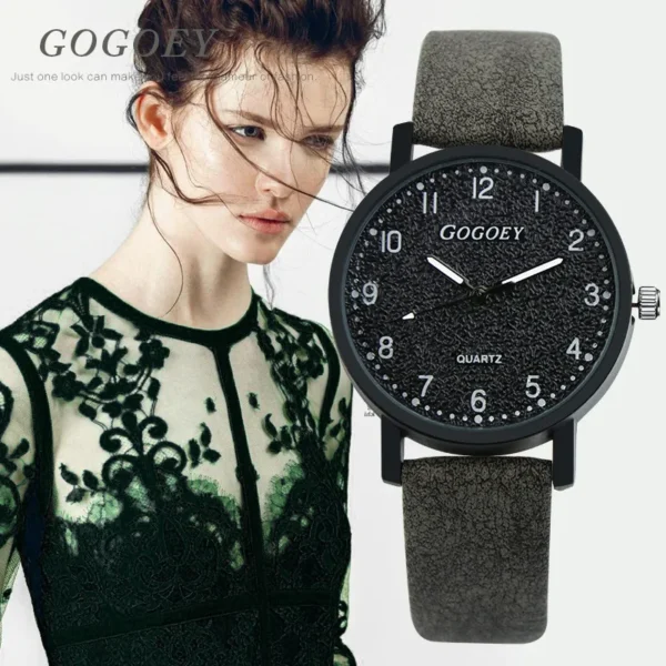 Women Watches Simple Casual Arabic Numbers Leather Analog Quartz Watches for Woman Fashion Ladies Clock Gift montres femmes - Image 12
