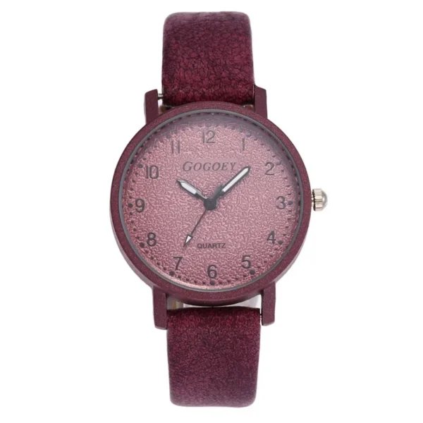 Women Watches Simple Casual Arabic Numbers Leather Analog Quartz Watches for Woman Fashion Ladies Clock Gift montres femmes - Image 8