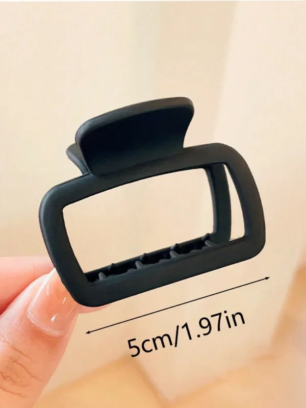 4pcs Women's Square Lightweight Hair Claw Clip Fashionable Elegant Hair Accessory Clip Suitable Hair Styling Makeup - Image 6